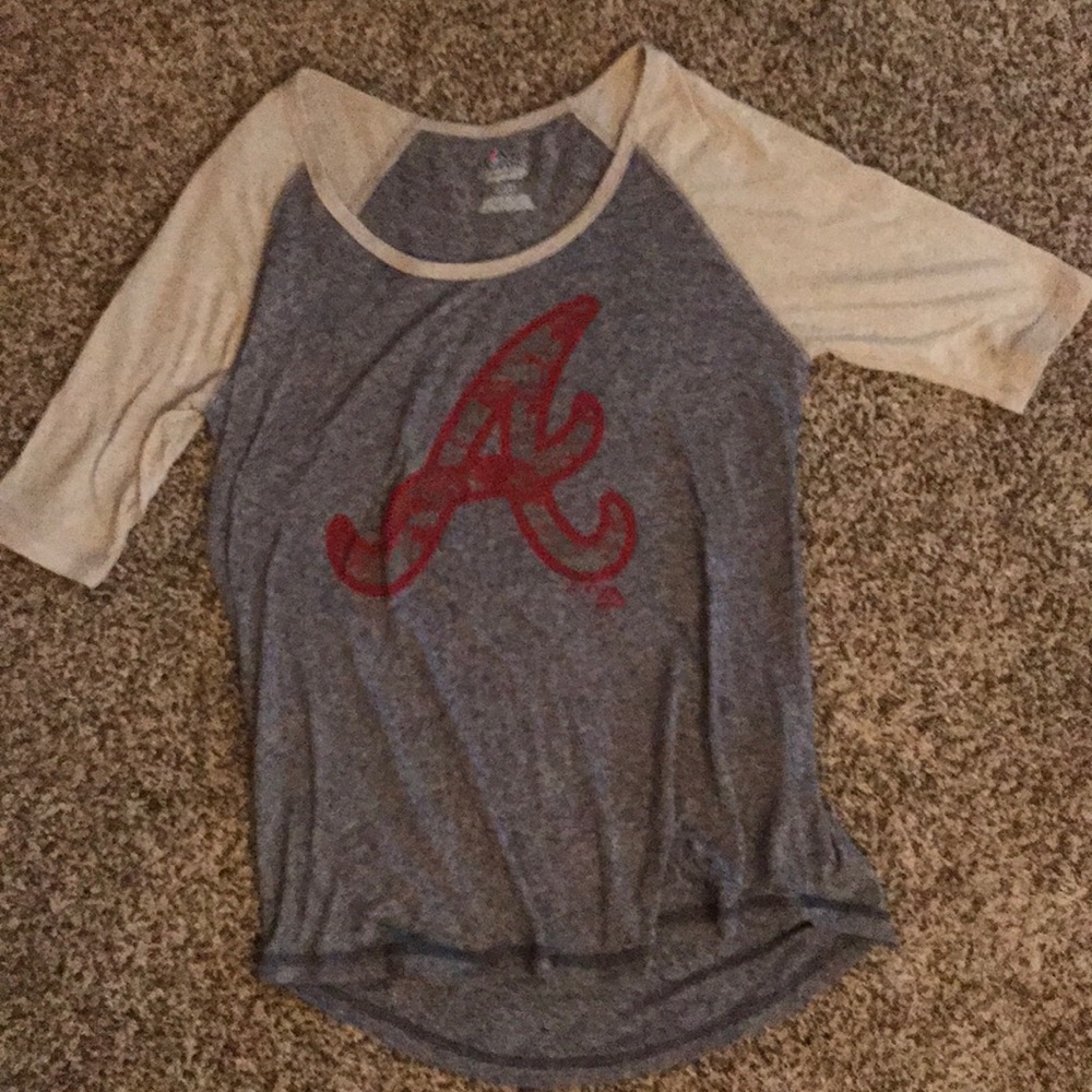 Atlanta Braves boyfriend style 3/4 sleeve